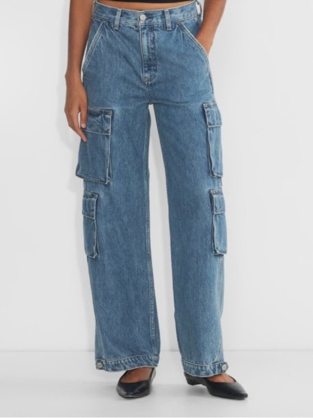 Aritzia Denim Forum The '90s Millie Hi-Rise Cargo Jeans Size 24